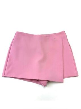Zara pink skort Medium Womens solid colour pink